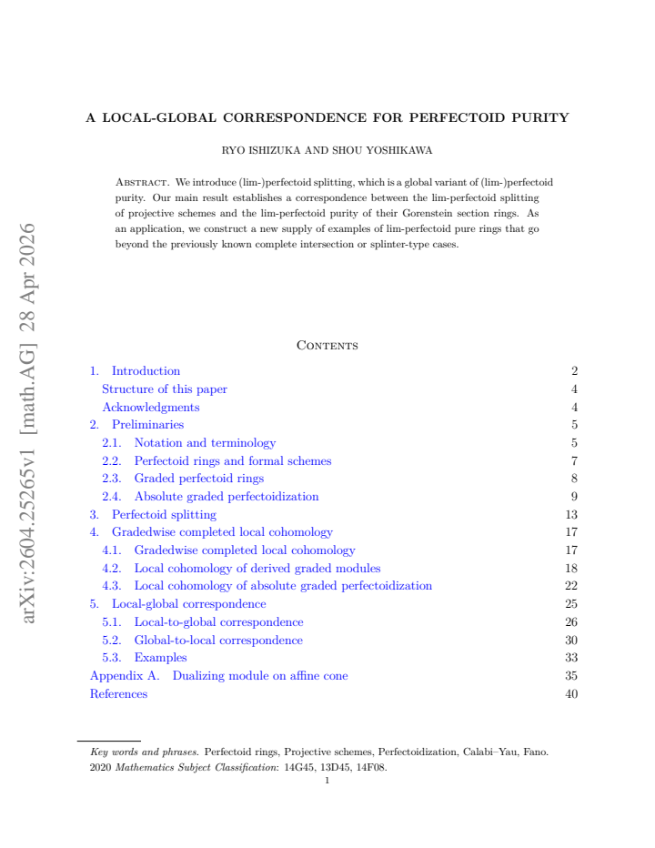 First page
