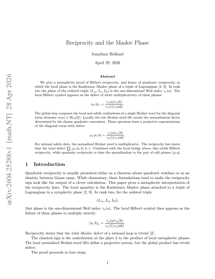 First page