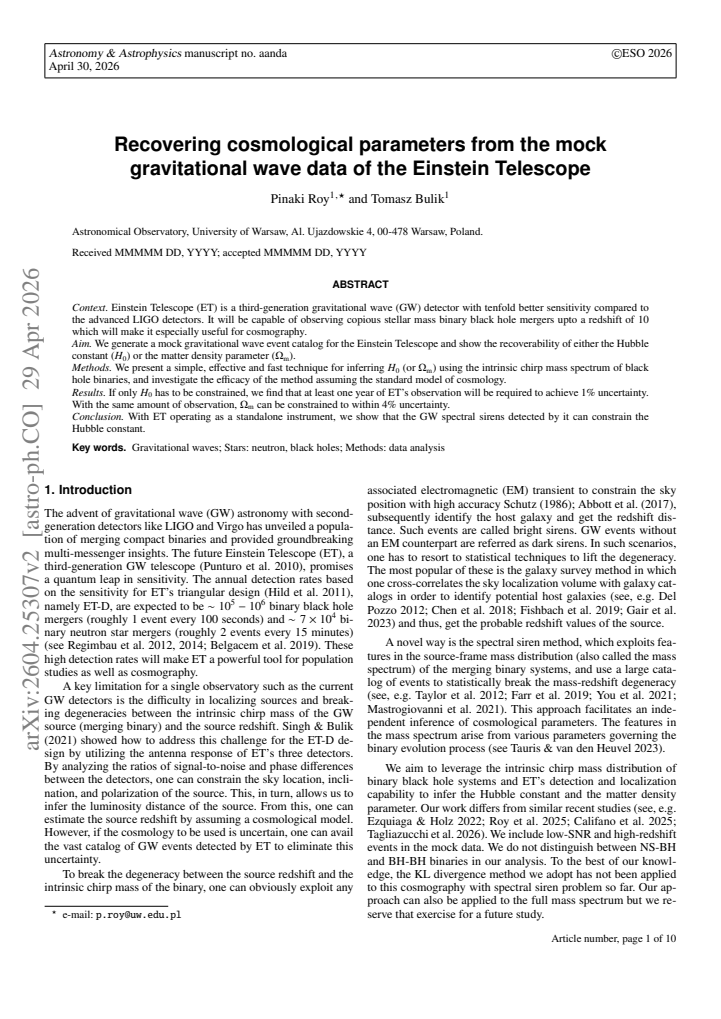 First page
