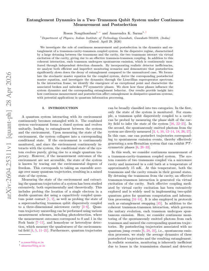 First page