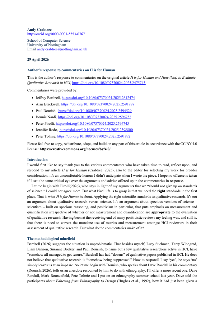 First page