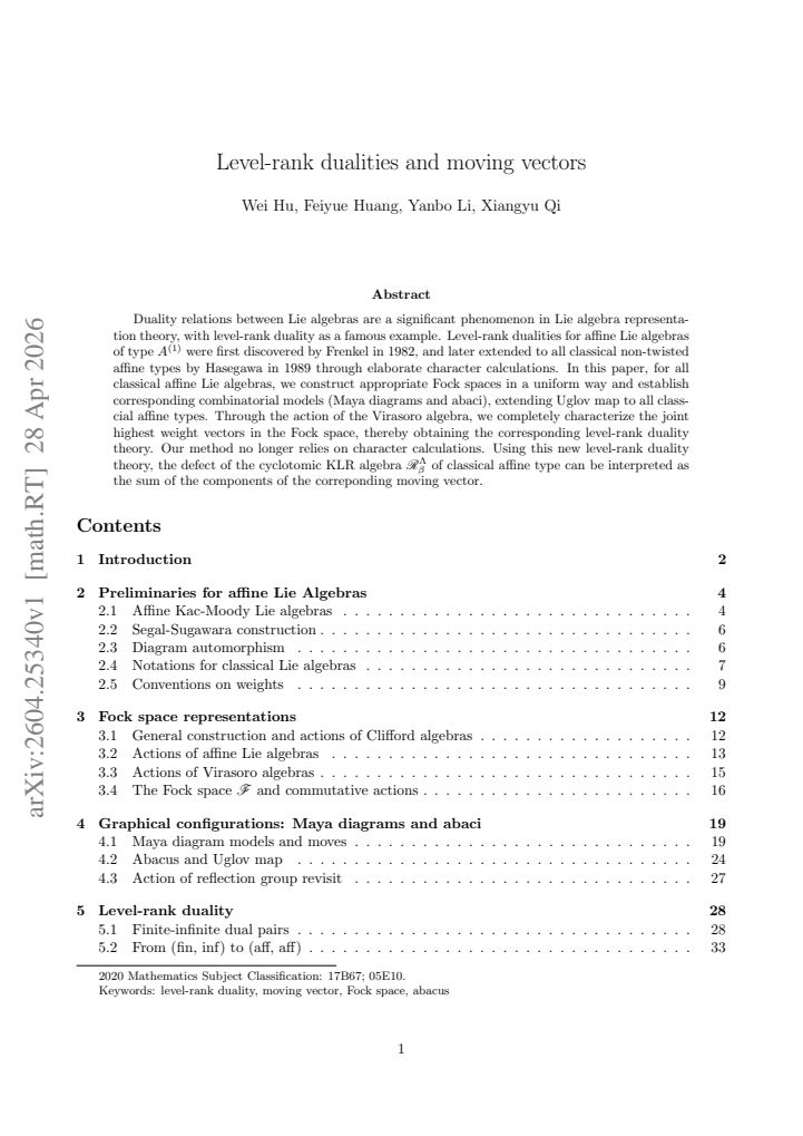 First page