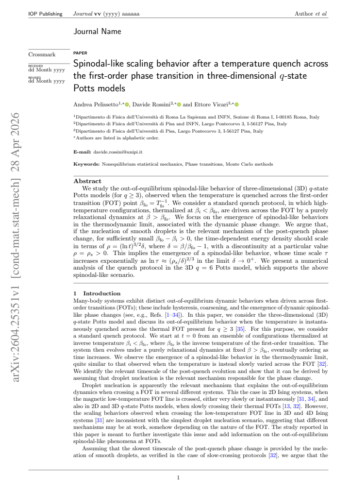 First page