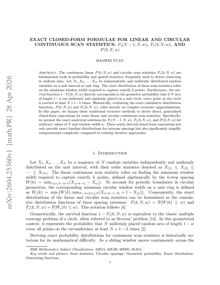First page