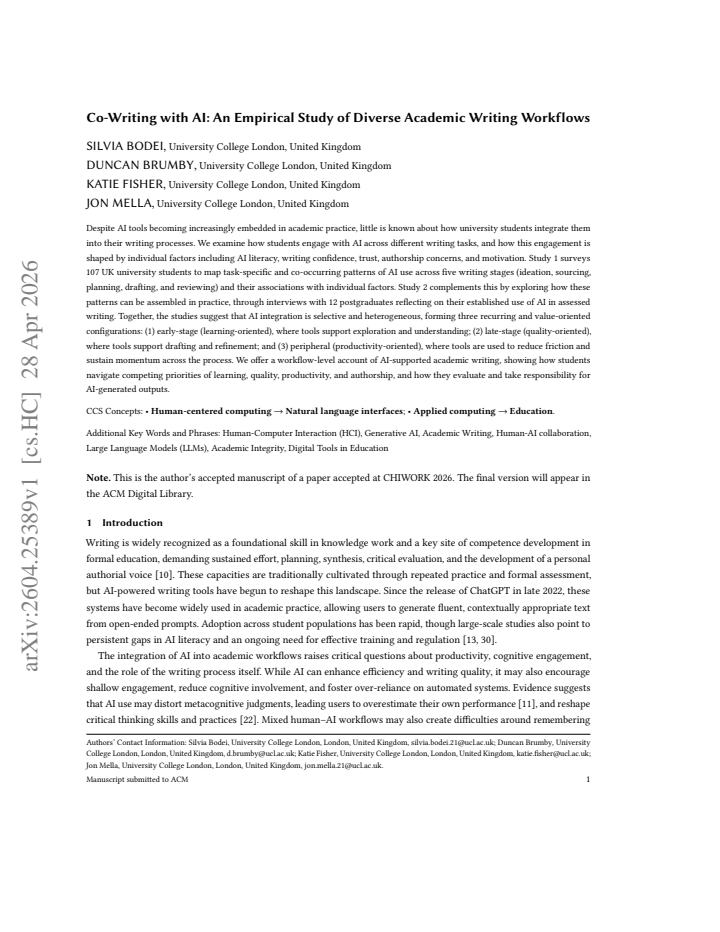 First page