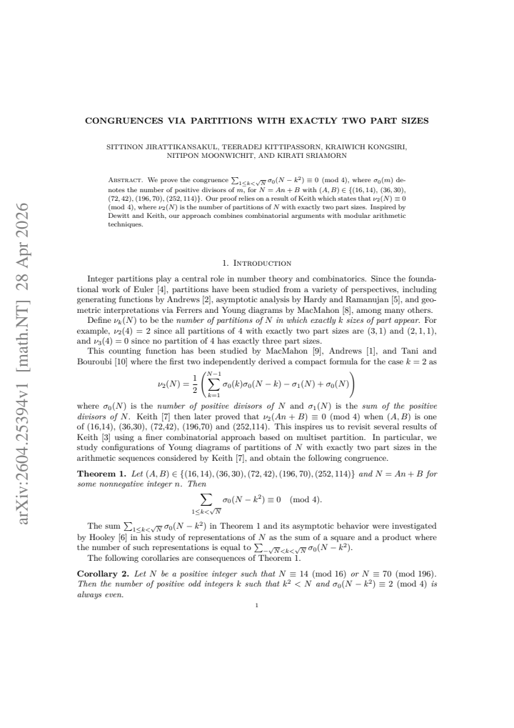 First page