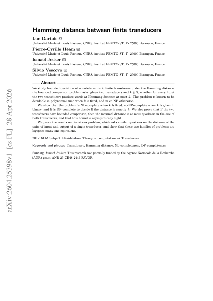 First page