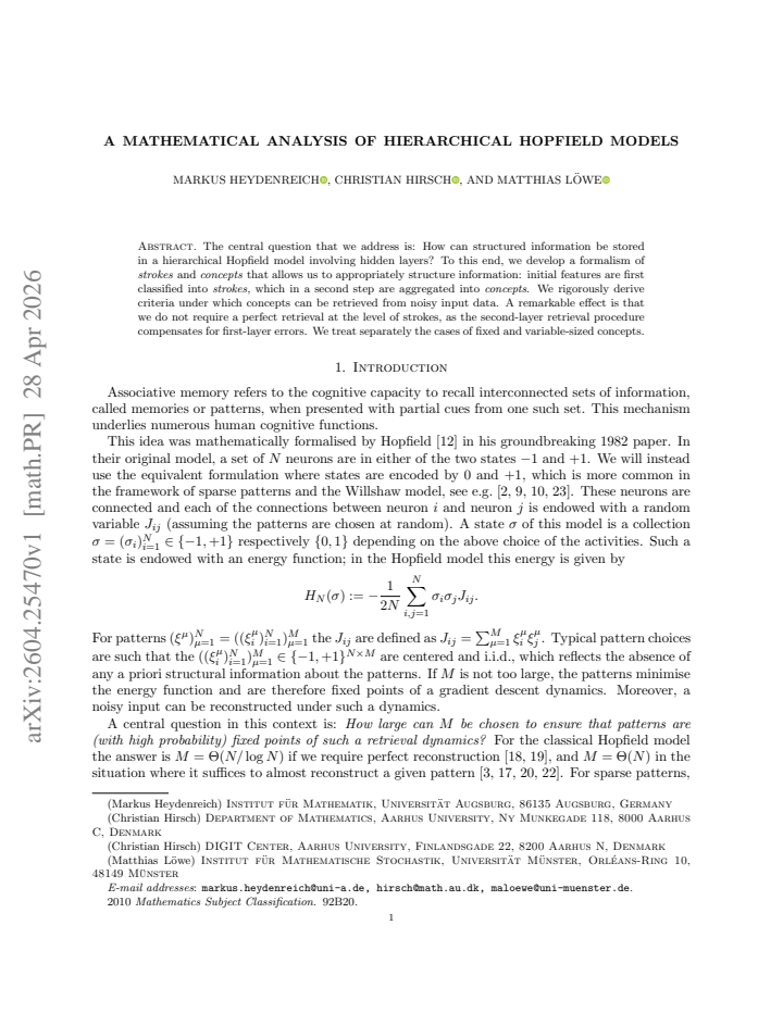 First page