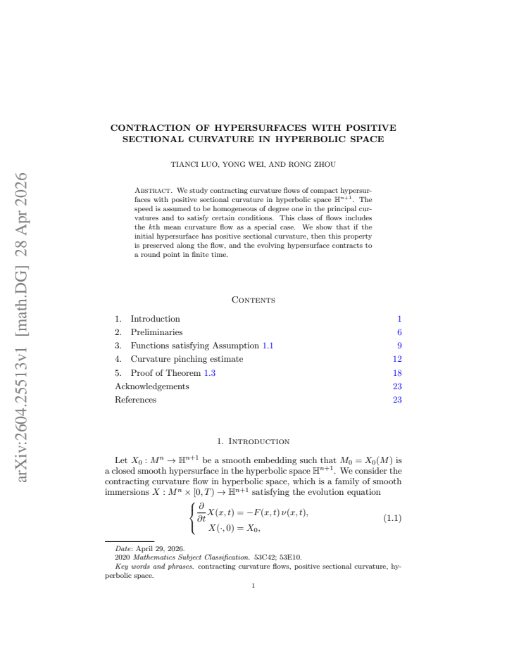 First page