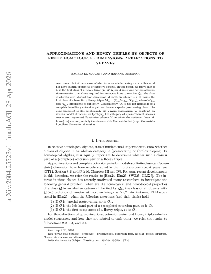 First page