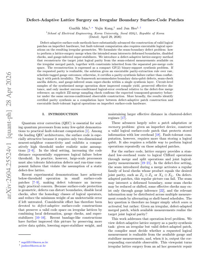 First page