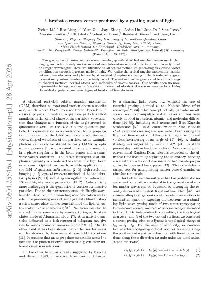 First page