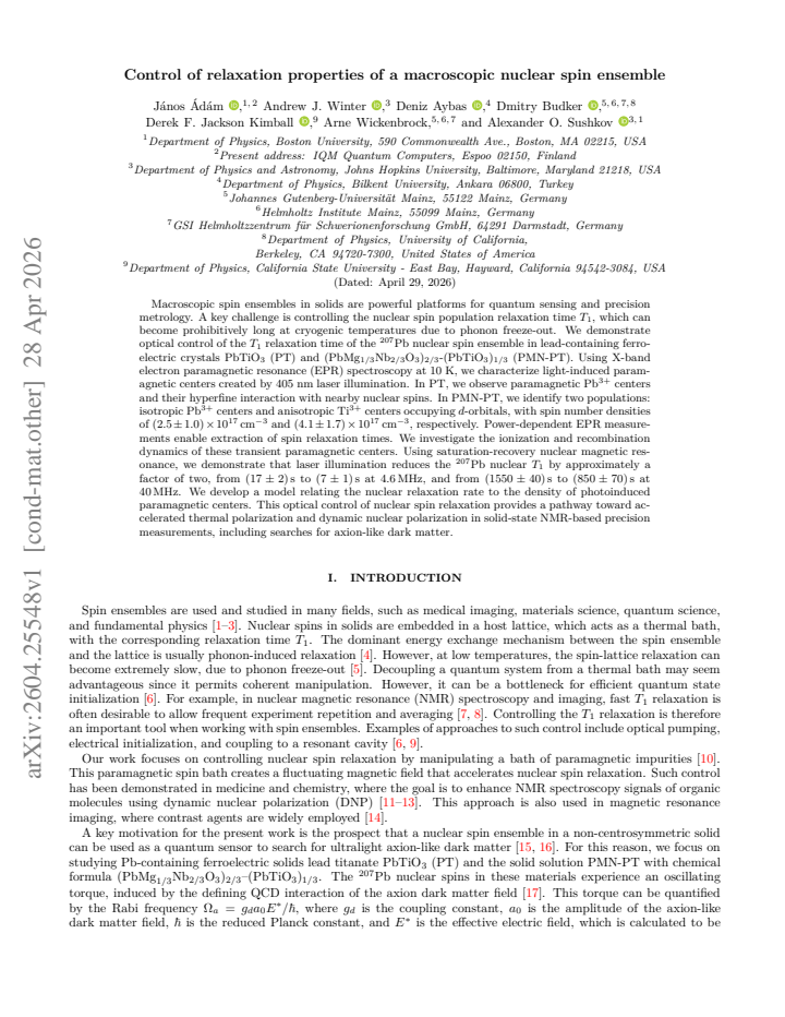 First page