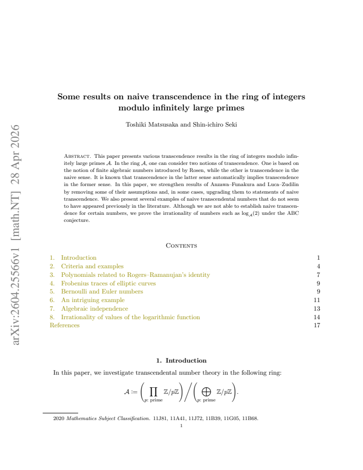 First page