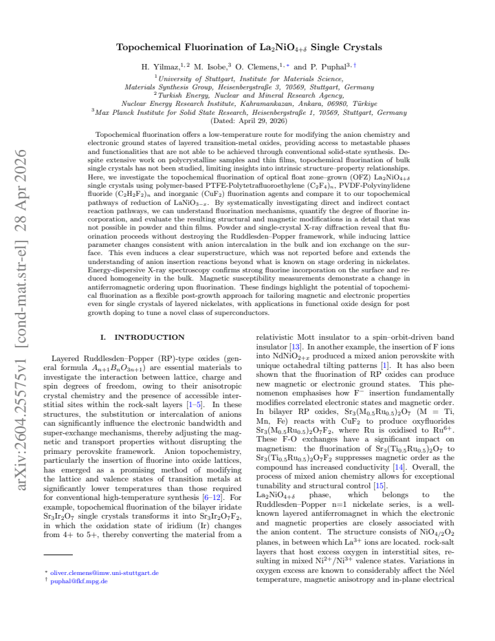 First page