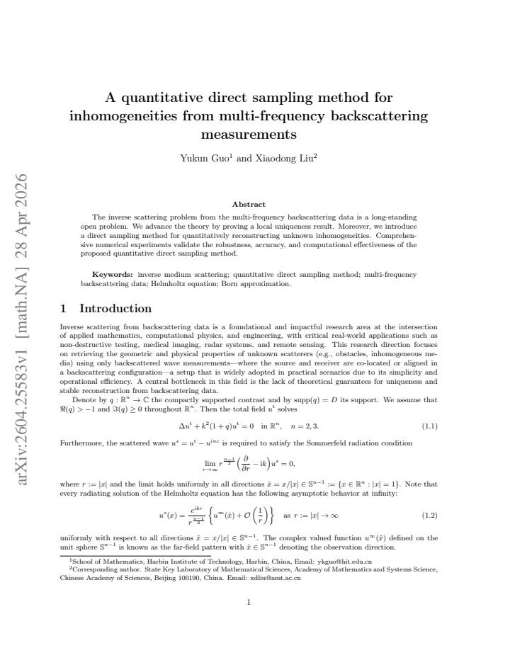 First page