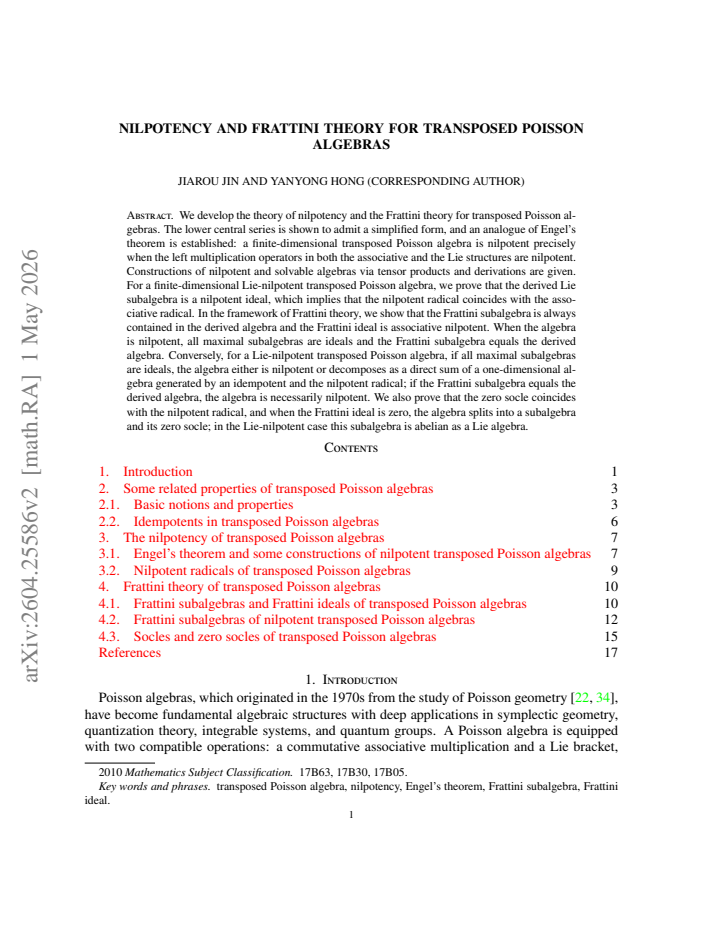First page