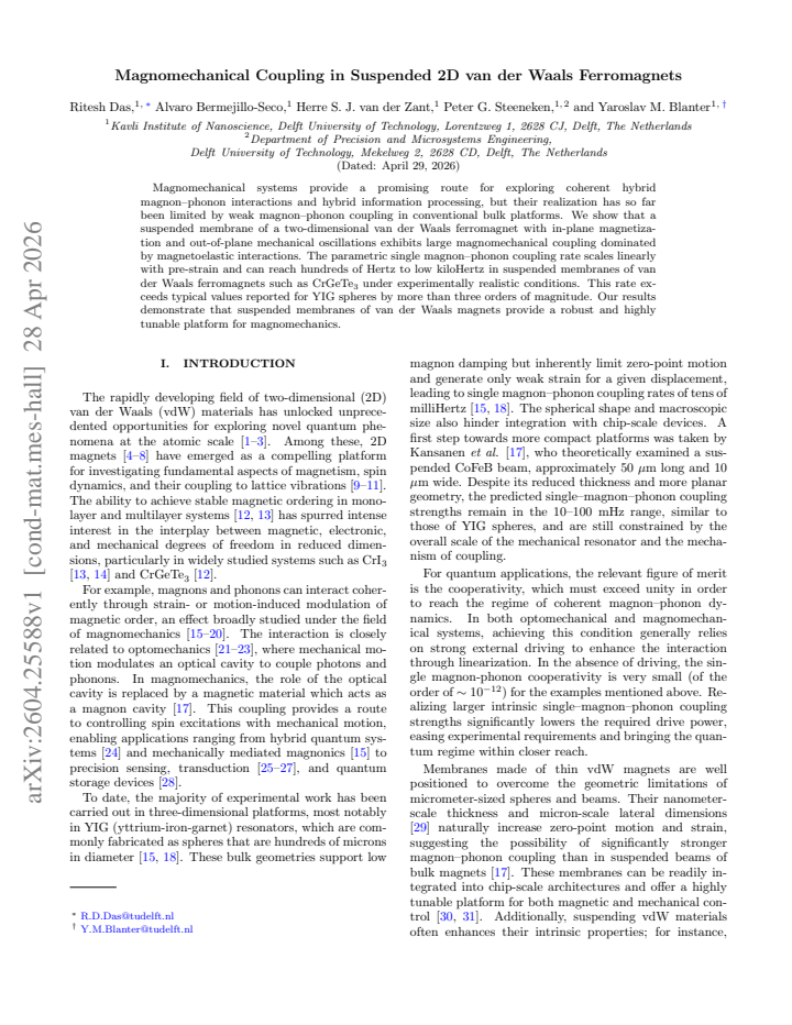 First page