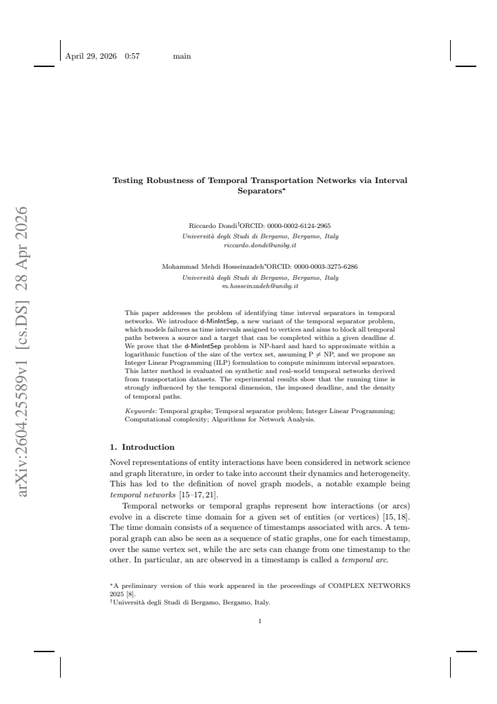 First page