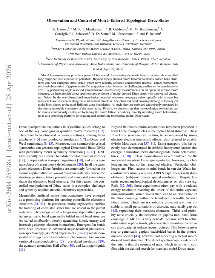 First page