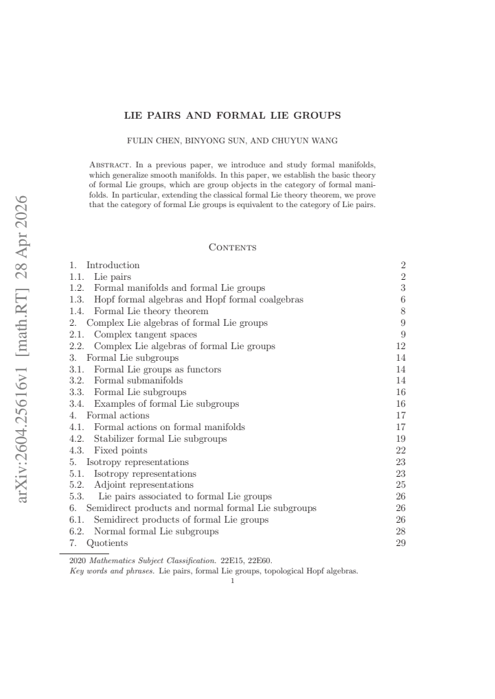 First page