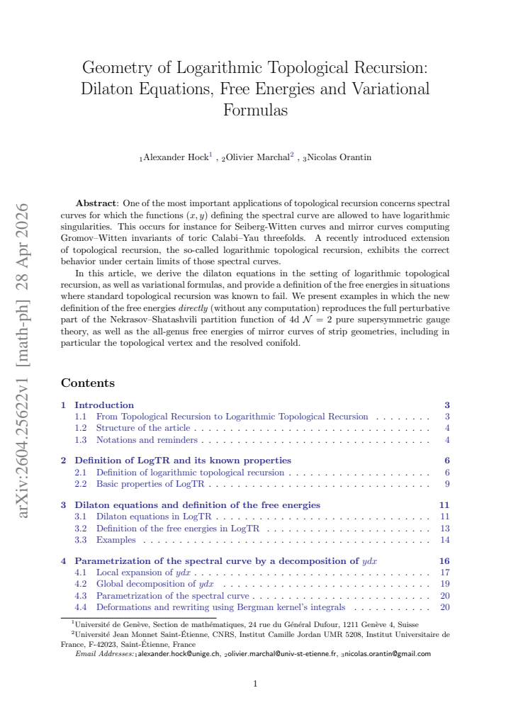 First page