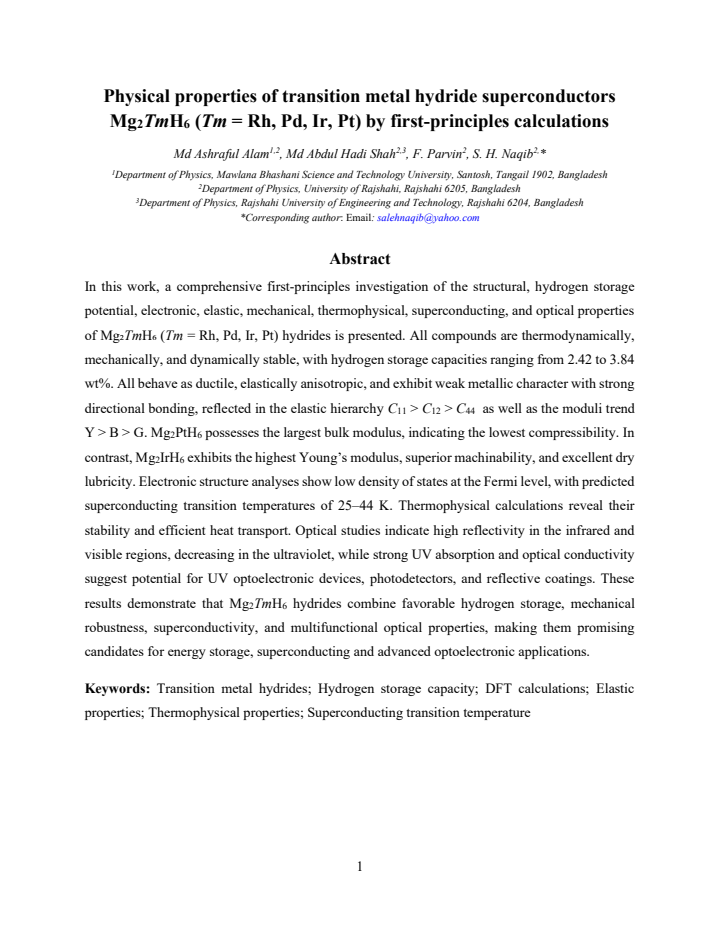 First page