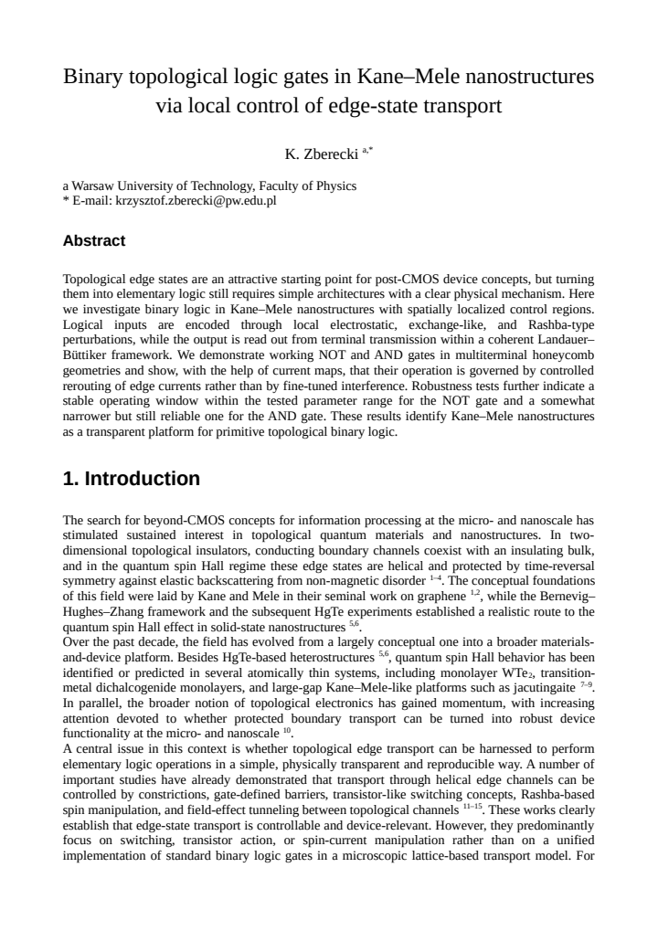 First page