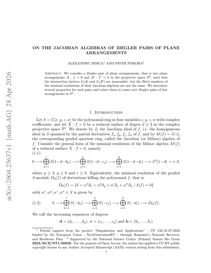 First page