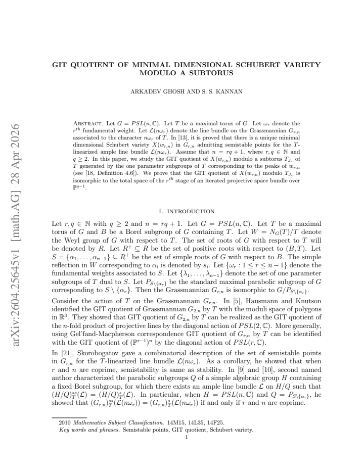 First page
