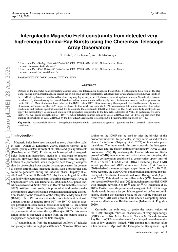 First page
