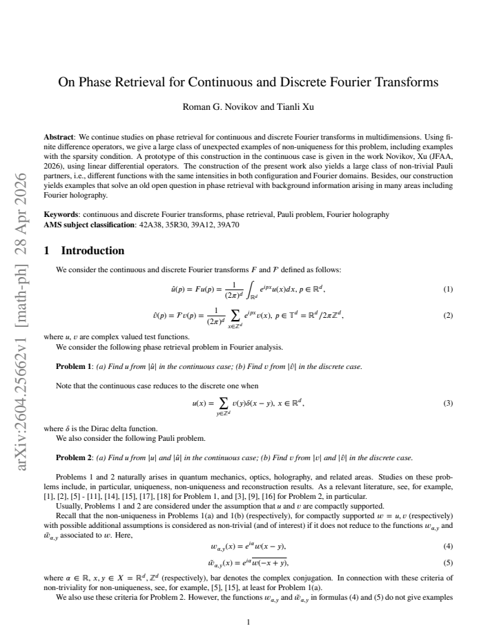 First page