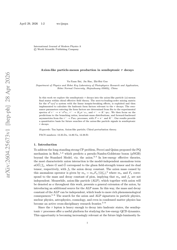 First page