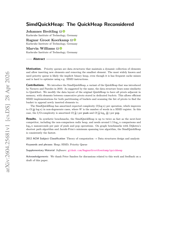 First page
