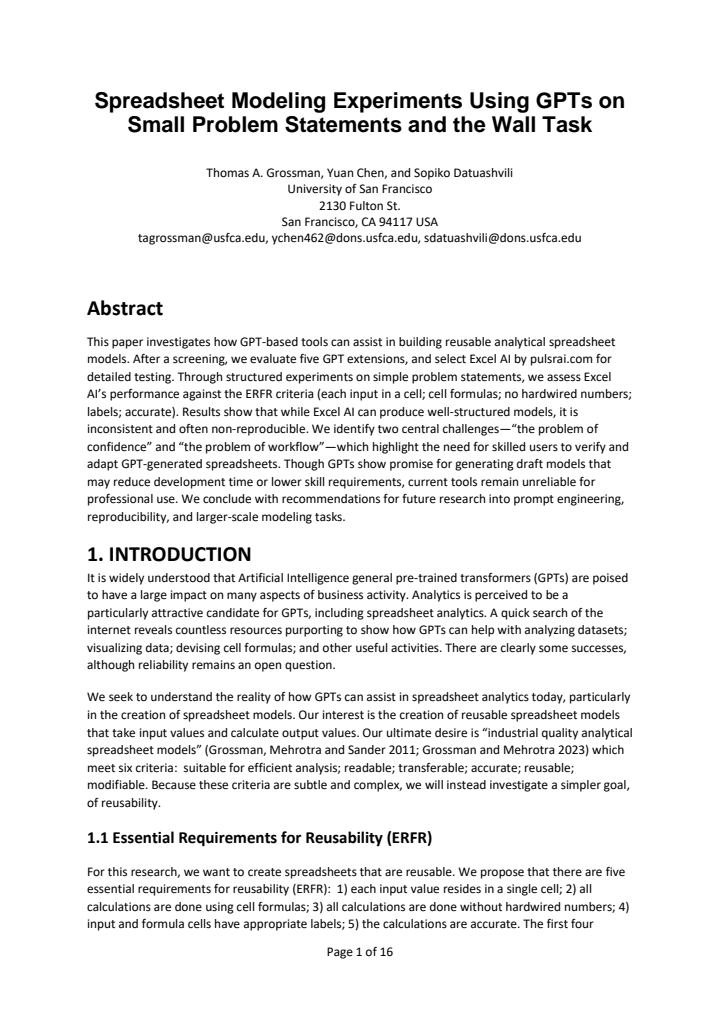 First page