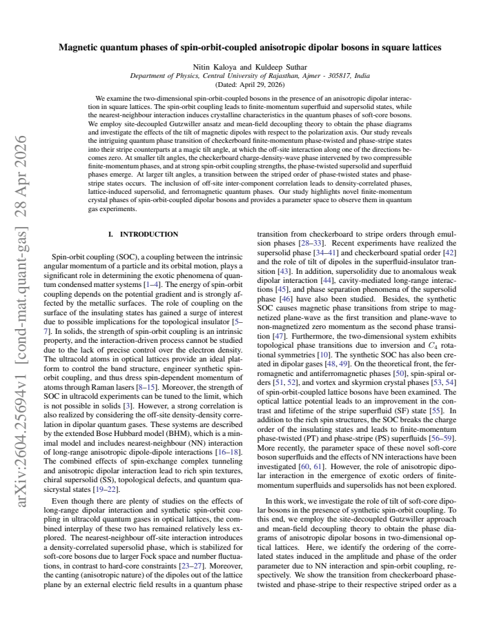 First page