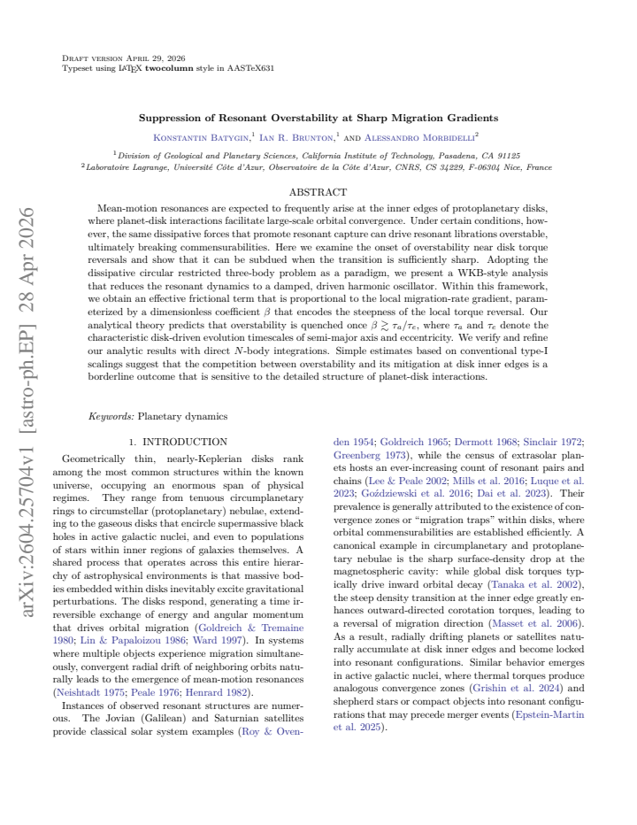 First page