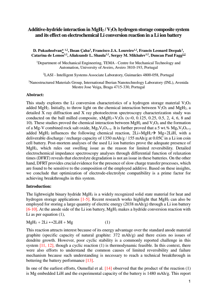 First page