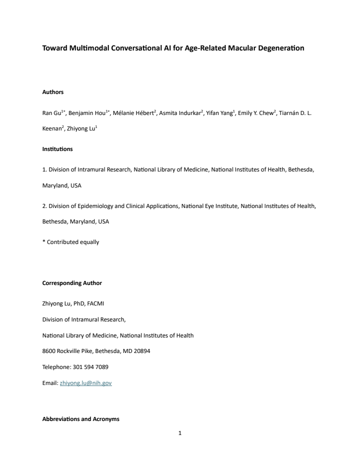 First page