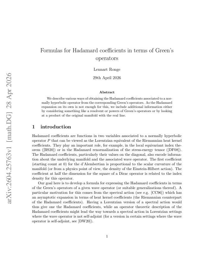 First page