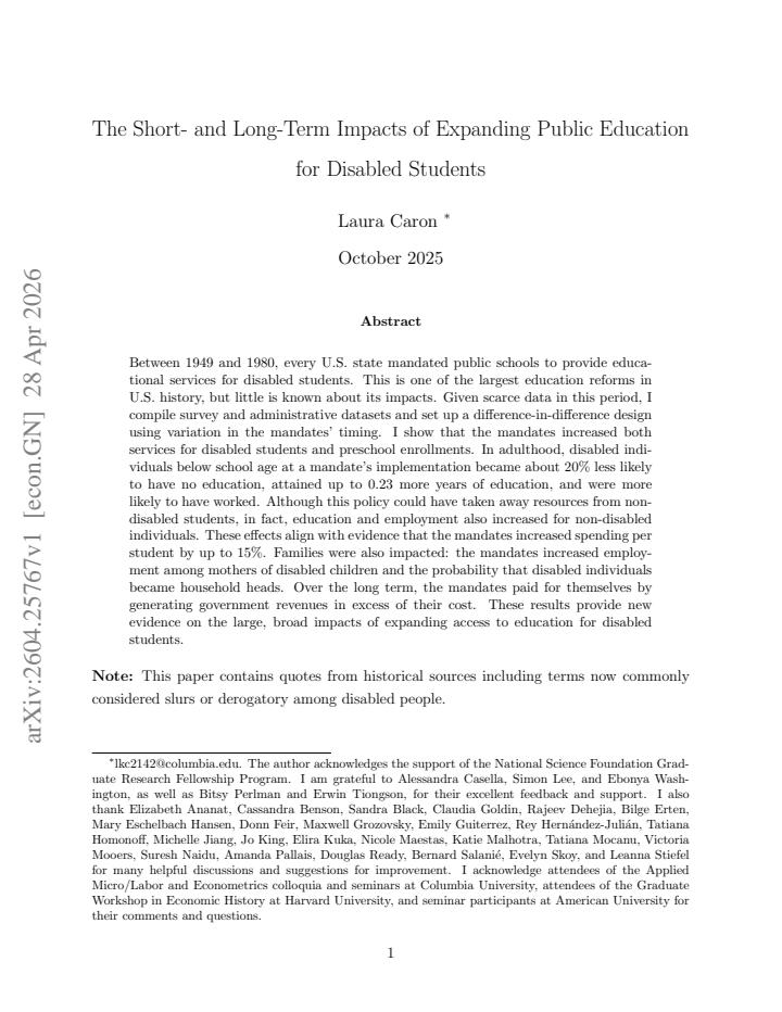 First page