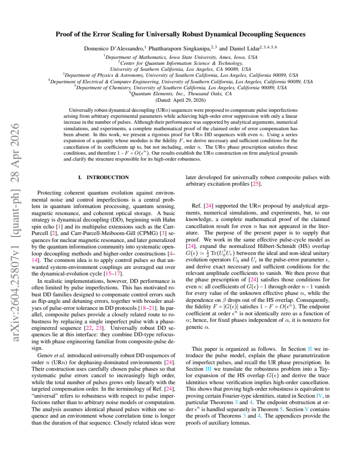 First page