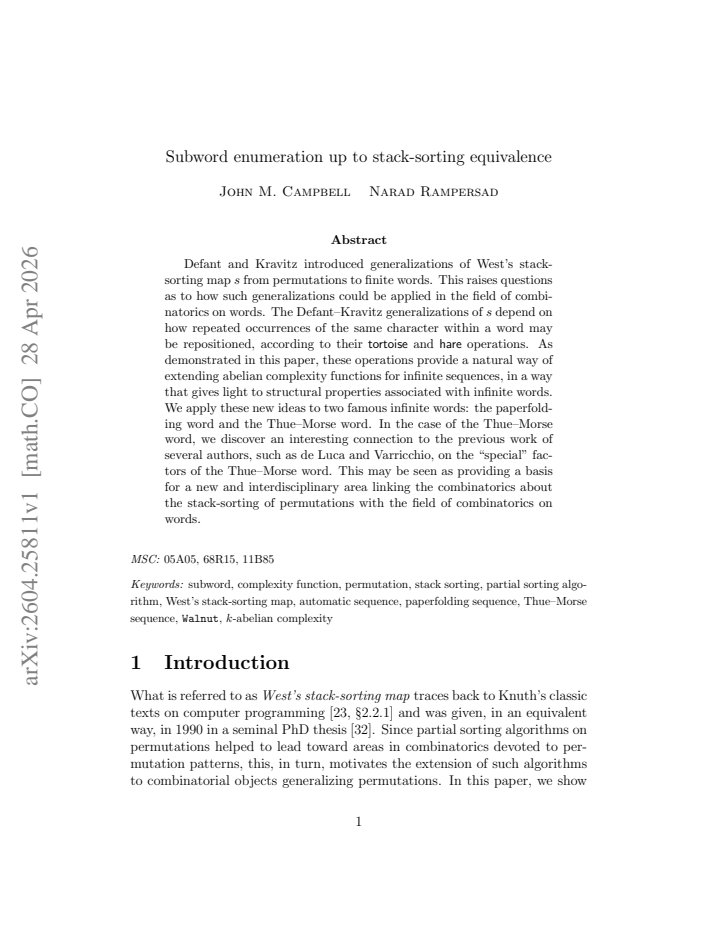 First page