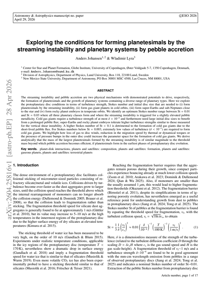 First page