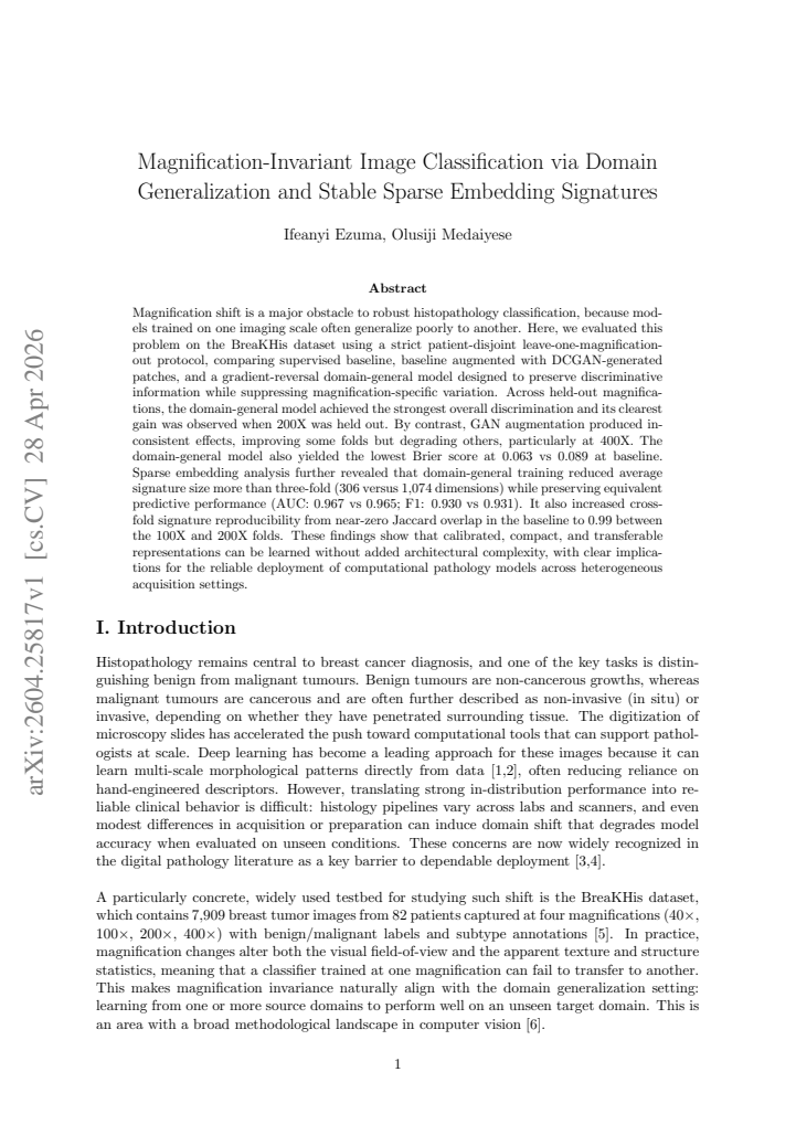 First page