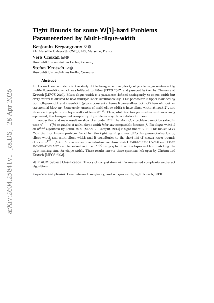 First page