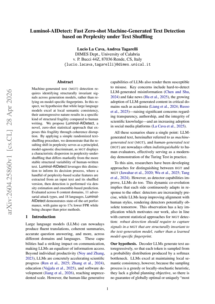 First page