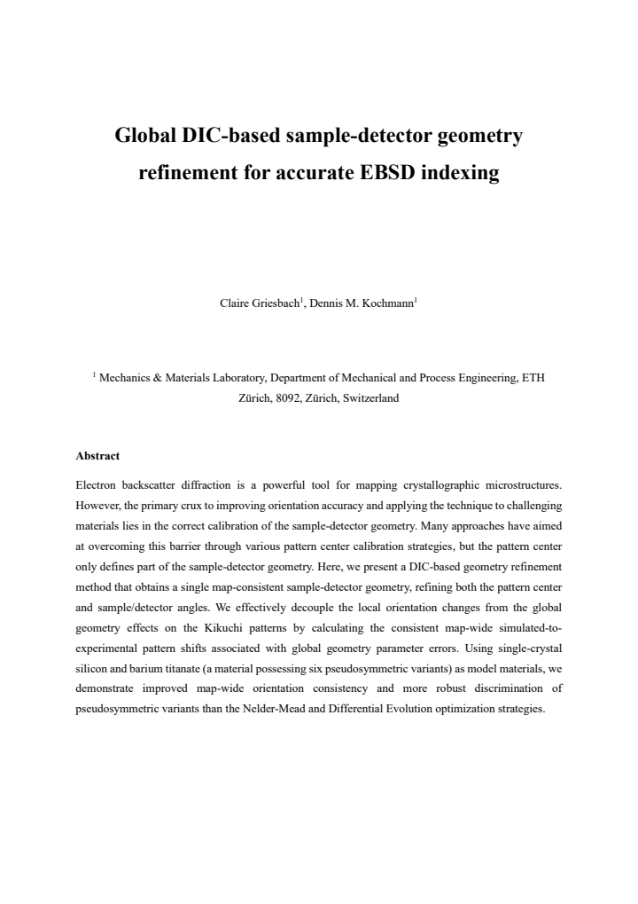First page