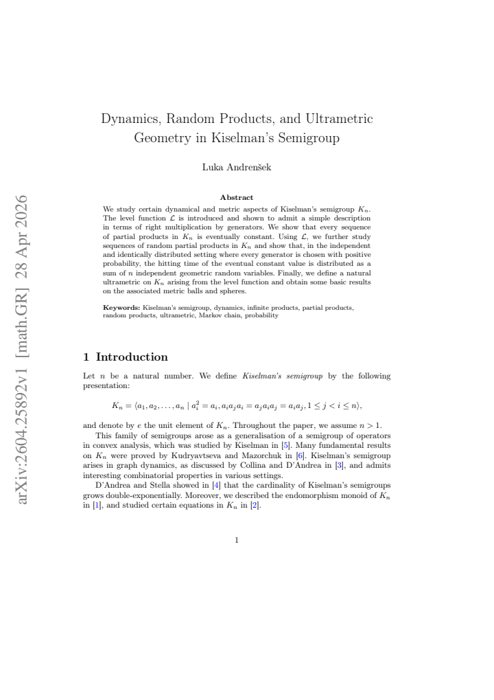 First page