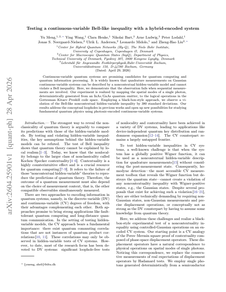 First page